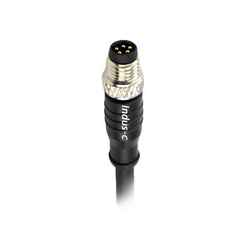 5pins, M8 B code male straight pur cable with shielded, -40℃~+105℃