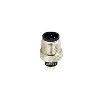5pins, M12 A code male moldable connector