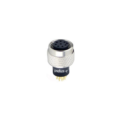 8pins, M12 A code female moldable connector
