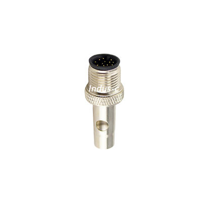12pins, M12 A code male moldable connector with shielded