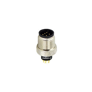5pins, M12 B code male moldable connector