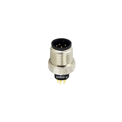 4pins, M12 D code male moldable connector